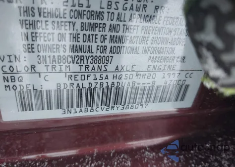 2024 Nissan Sentra Sv Xtronic Cvt from USA, damaged, VIN 3N1AB8CV2RY388097